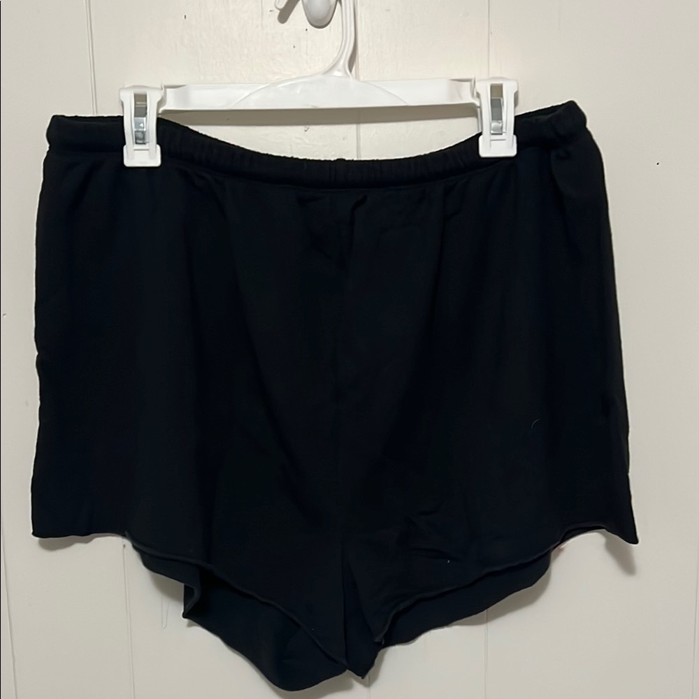 SOLD.          Aerie Black Athletic Shorts with Wide Waistband